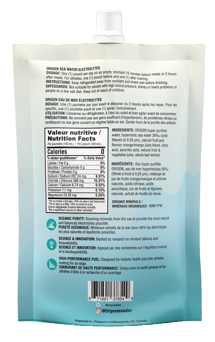 Premium Electrolytes with Seawater